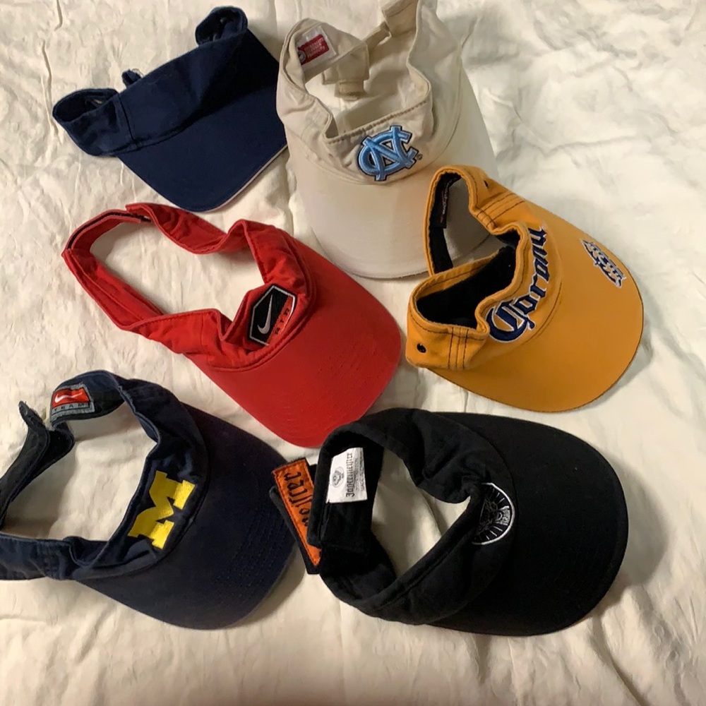 Hats . Six , different colors , check pictures, used